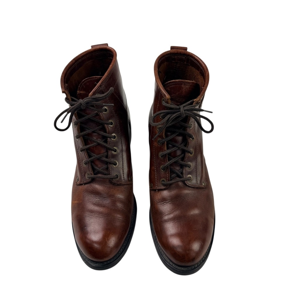 Avirex USA Men's Leather Lace Up Combat Boots Brown Size 10.5 D VTG Military - Picture 2 of 12